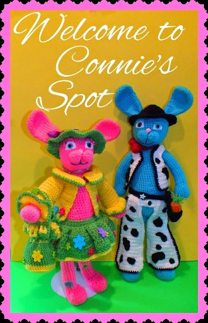 Blossom & Blue Bunny Pattern© By Connie Hughes Designs©