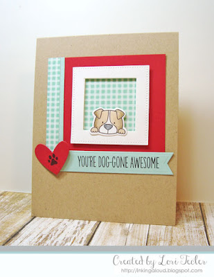 You're Dog-Gone Awesome card-designed by Lori Tecler/Inking Aloud-stamps and dies from My Favorite Things