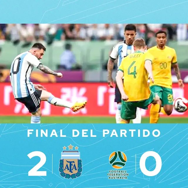 Argentina vs Australia score, result & highlights as Lionel Messi leads world champions to win over Socceroos