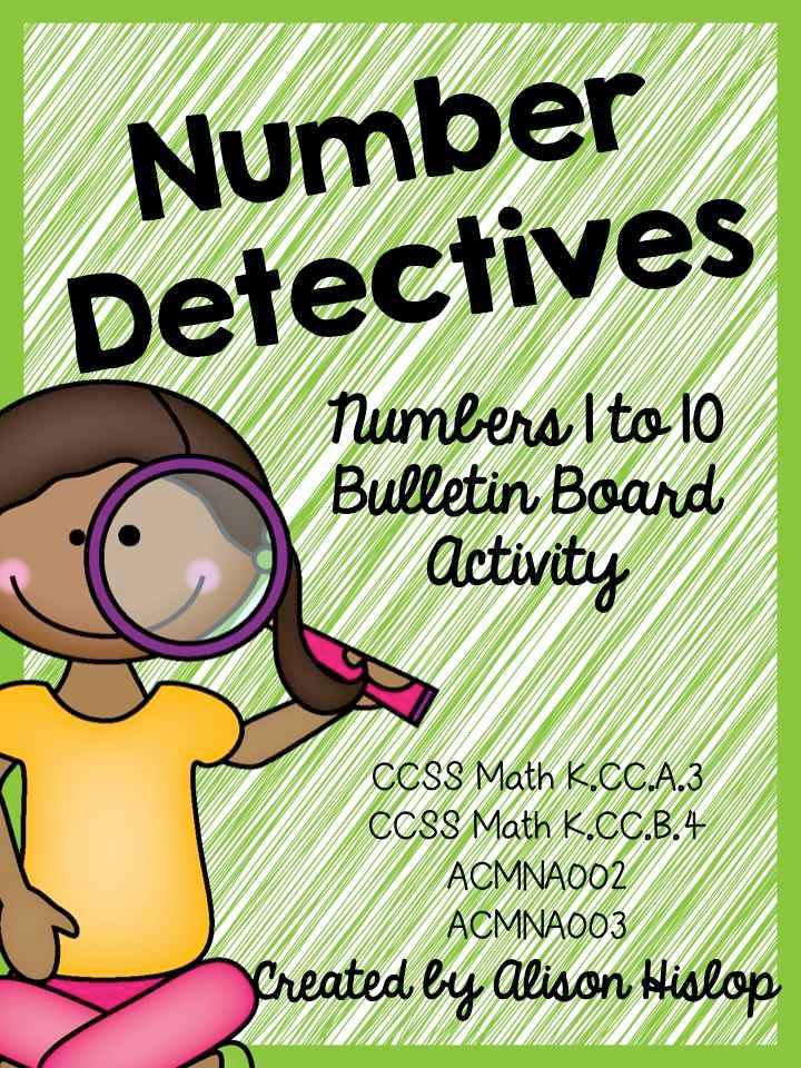 https://www.teacherspayteachers.com/Product/Number-Detectives-Numbers-to-10-Bulletin-Board-Set-1709116