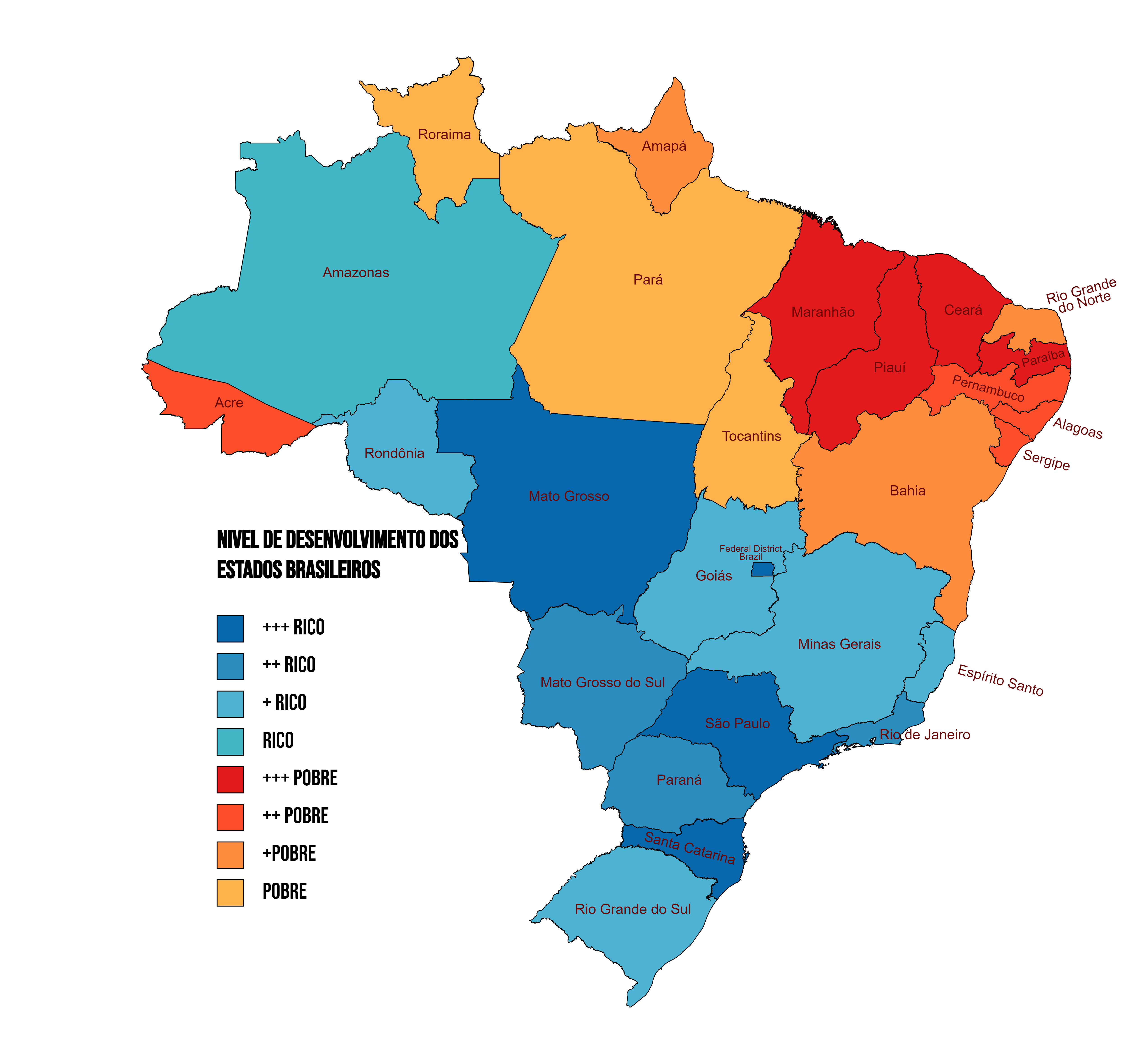 Os Estados Mais Ricos e os Mais Pobres do Brasil
