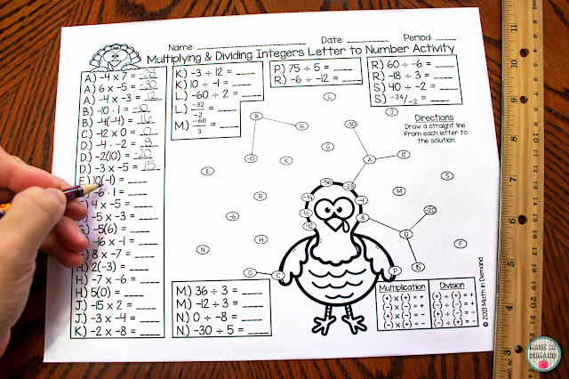 Multiplying & Dividing Integers