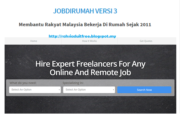 !! Rahsia Duit Free !!: Jobdirumah Update