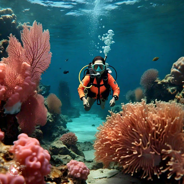 AI Generated image of Scuba Diving in Andaman