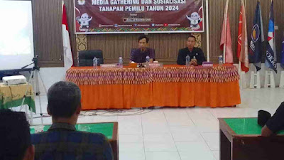 KPU Kabupaten Bima Gelar Media Gathering dan Sosialisasi Tahapan Pemilu 2024