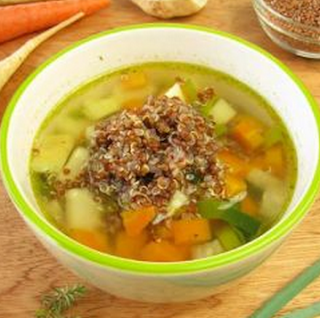 Sopa de quinoa light