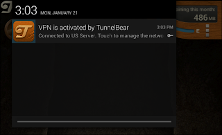 Android app that handles TunnelBear VPN connection