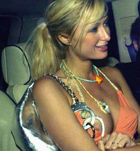 Paris Hilton Nip Slipped