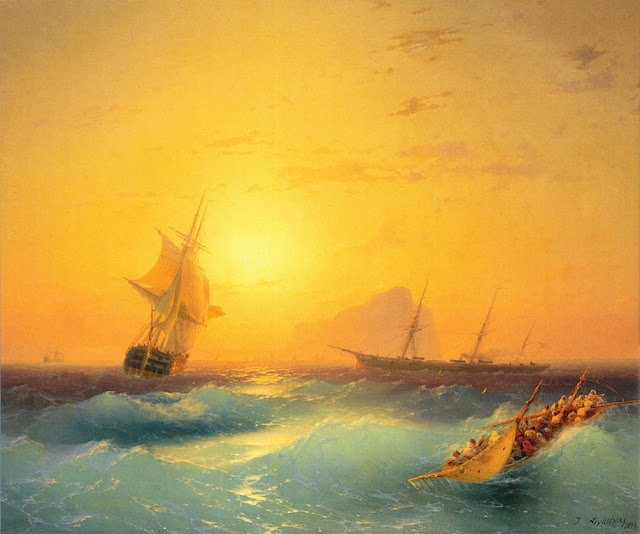 A força e imponência do mar retratadas em obras do século 19 na obra artista russo Ivan Konstantinovich Aivazovsky