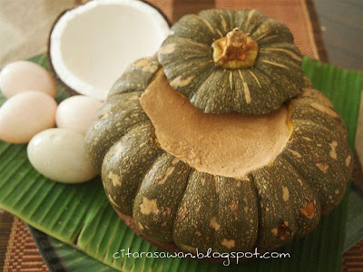 Sangkaya Labu / Thai Pumpkin Custard ~ Blog Kakwan