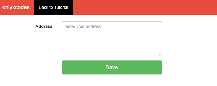 we made a simple html form with a textarea field and a submit button in this file
