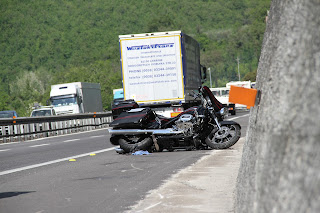 motorcycle accident, italy, autostrada