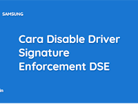 Cara Disable Driver Signature Enforcement (DSE) Windows 7/8/10