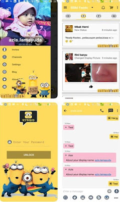 BBM MOD Minion APK Terbaru V2.11.0.16