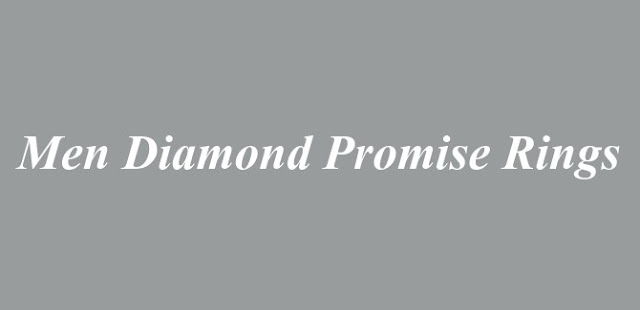 Men Diamond Promise Rings