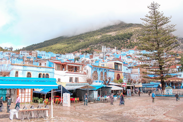 The Outa el Hammam Square, Chefchaouen, Morocco 🇲🇦