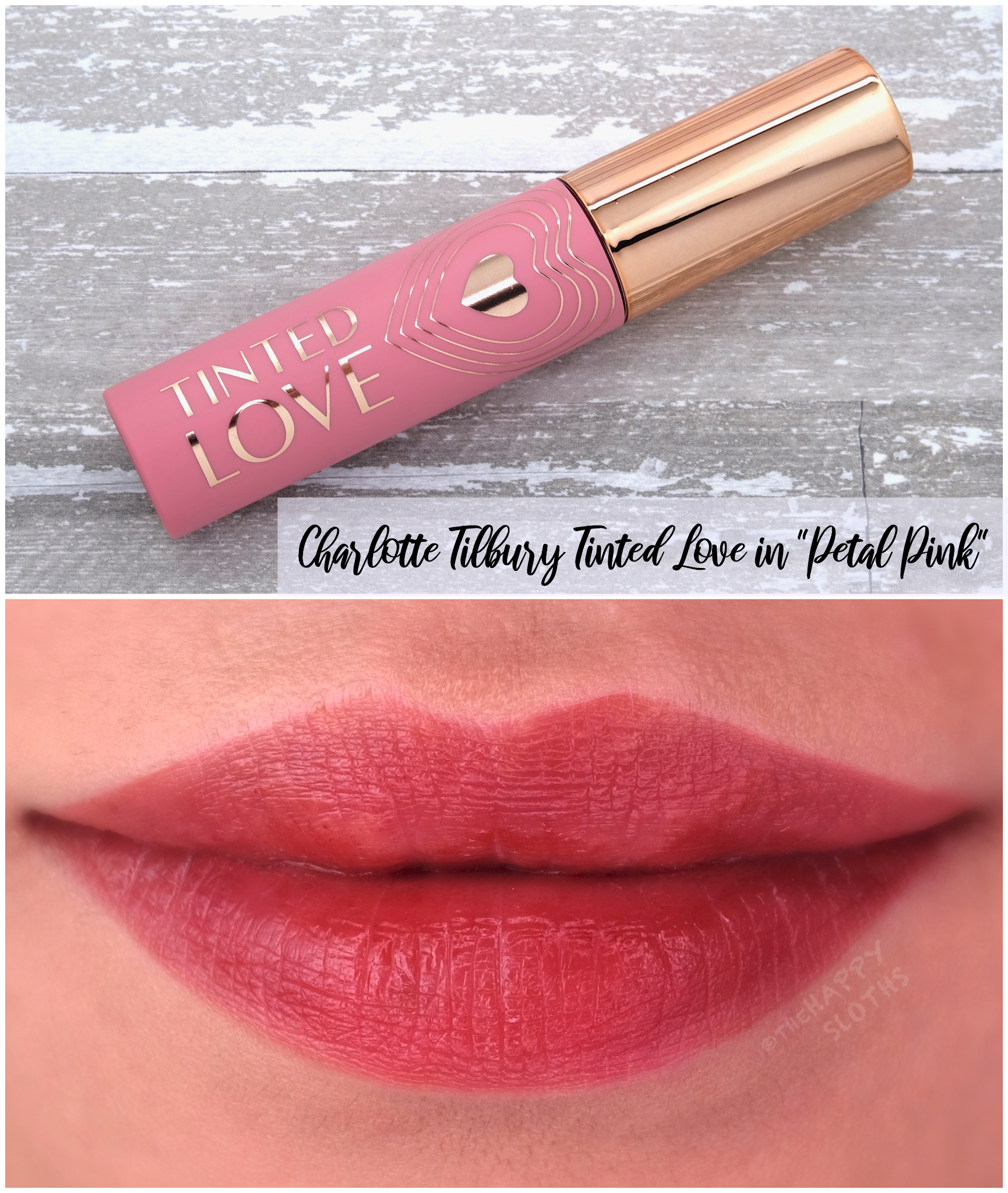 Charlotte Tilbury | Tinted Love Lip & Cheek Tint in "Petal Pink": Review and Swatches