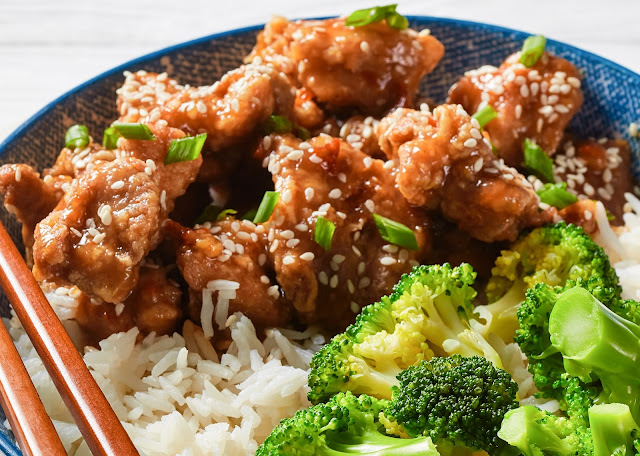 Easy General Tso Chicken for one