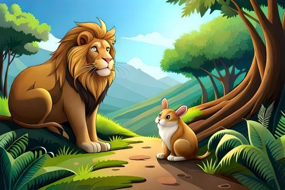 an essay about the lion and the rabbit