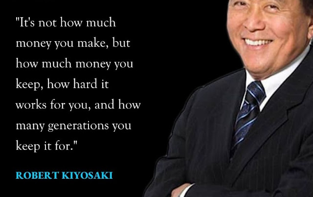 Robert kiyosaki Quotes - how much money you keep - Shares market Training Quotes