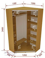 Planos para armarios esquineros para tu habitación