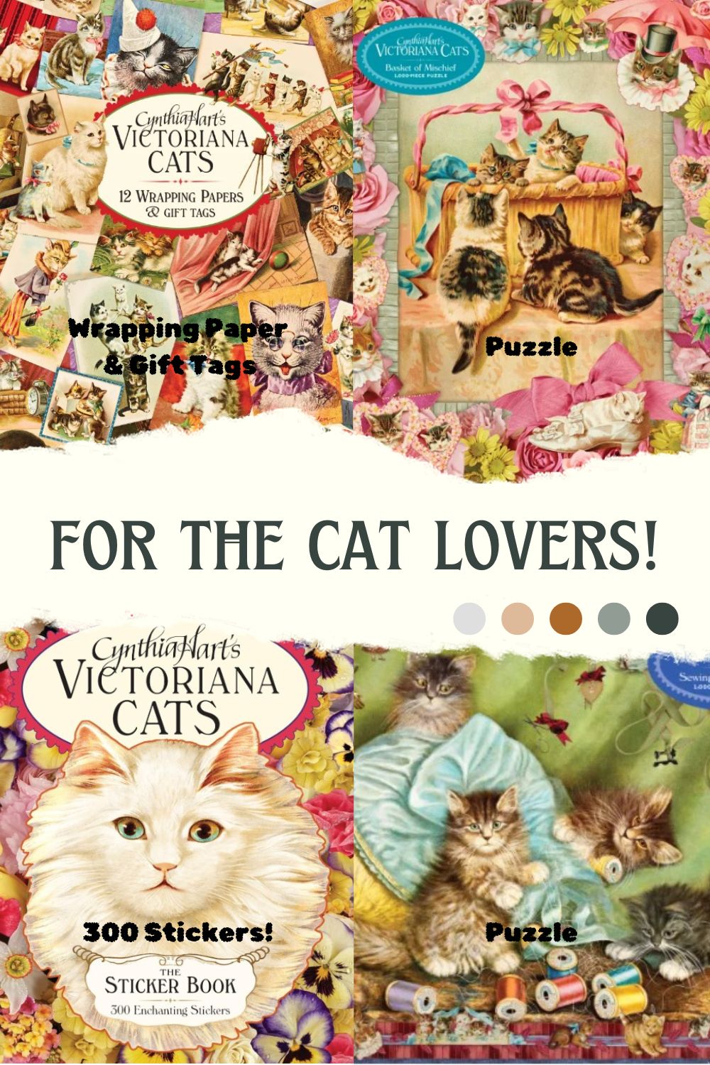 Cynthia Hart's Victoriana Cats: The Sticker Book by Cynthia Hart