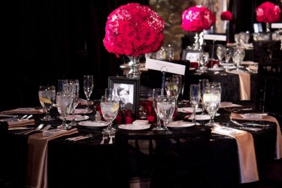 Red And Black Wedding Decoration Ideas