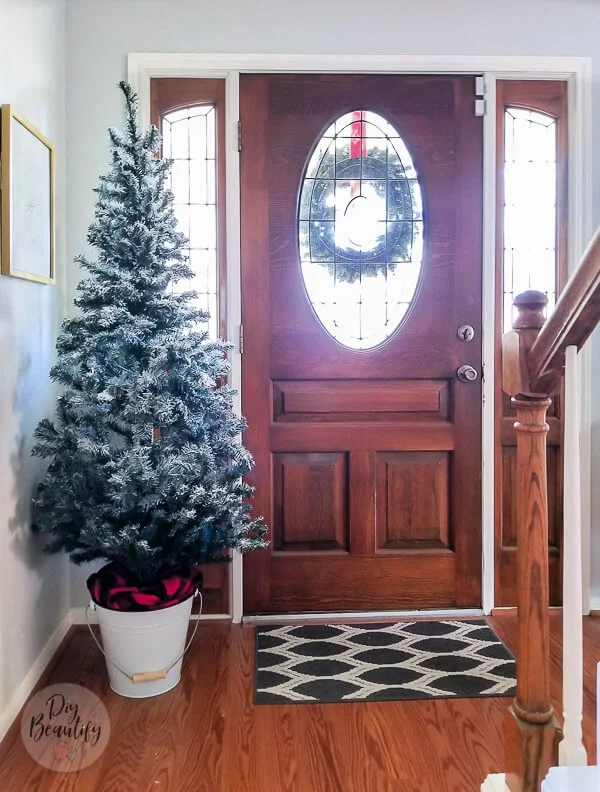 DIY flocked tree