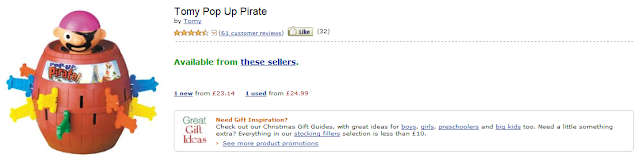 Funny Amazon Reviews, Product: Tomy Pop Up Pirate
