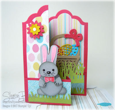 DSC#226 - Z Fold Bunny Basket Bunch Card