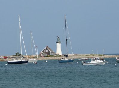 boats around Scituate Lighthouse photo by mbgphoto