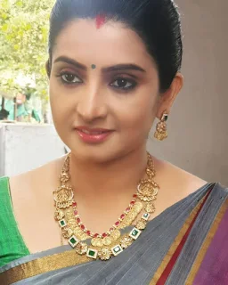 Actress Sujitha Dhanush Latest Saree Pics