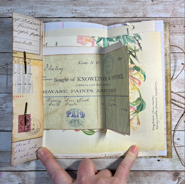 Faux Vintage Document Wallet #roxysweeklychallenge Week 6