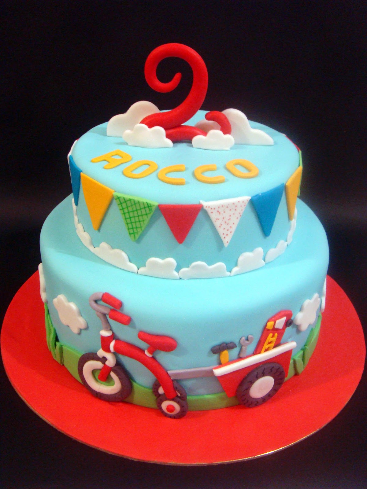 cake for a little boys 2nd birthday. The inspiration for the cake ...