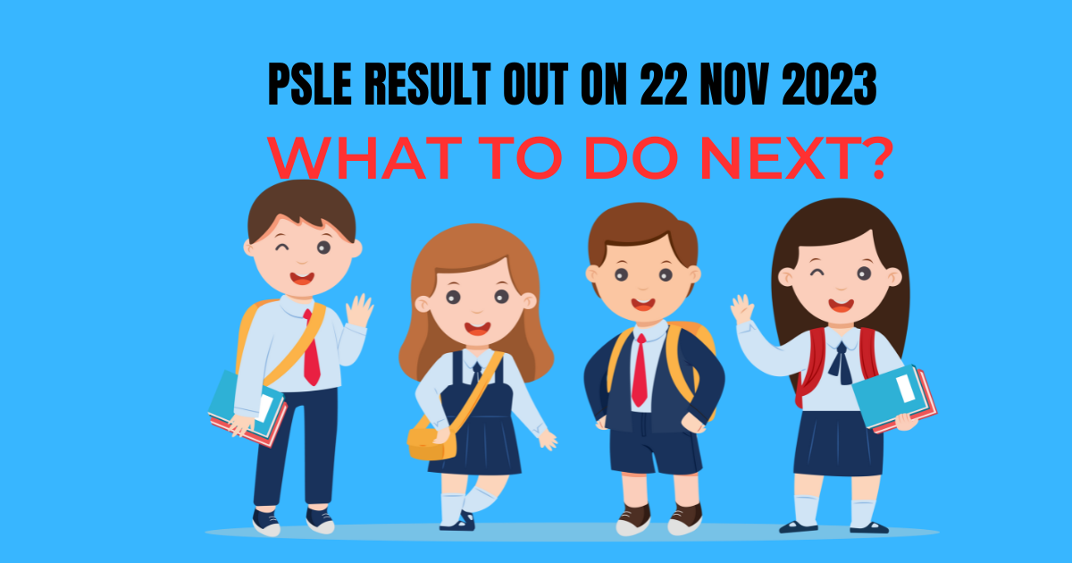 PSLE Result will be out on 22 Nov 2023 : What to do next?