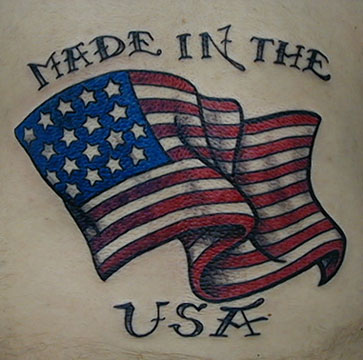 american flag tattoos designs. cool american flag pictures.