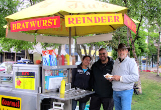 Reindeer Sausage Hotdog Stand Anchorage Alaska