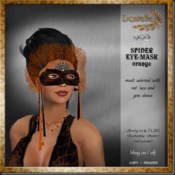 DANIELLE Spider Mask Orange'