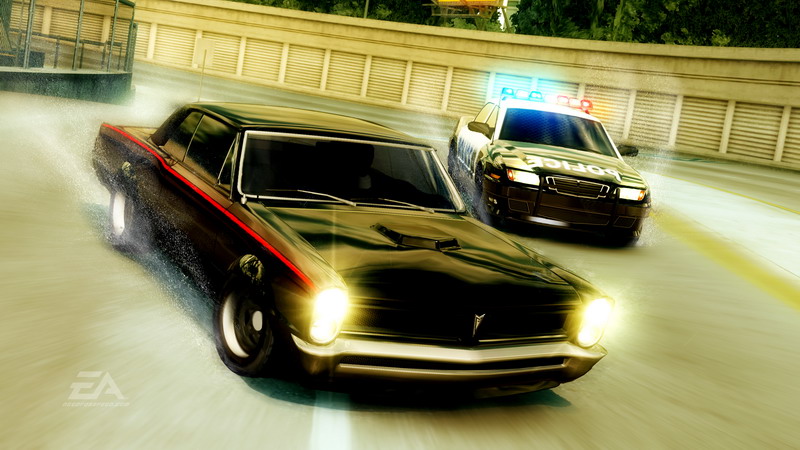 Pontiac GTO on Speed Driving