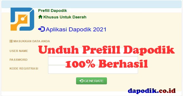 Unduh Prefil Dapodik 2021 / Cara Download Prefill Dapodik ...