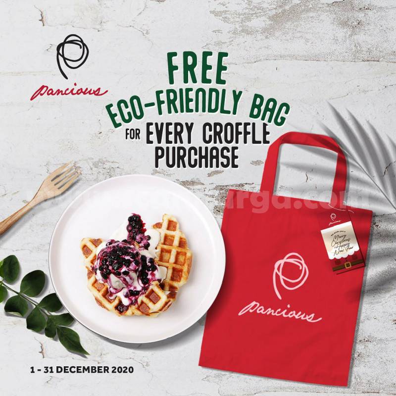 Pancious Promo Free Eco-friendly Bag for every croffle Purchase!