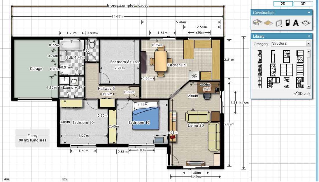 Floorplanner صمم منزلك بدون برامج الرسم مع موقع - مجلتك المعمارية