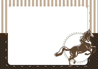 Horse: Free Printables Invitations.