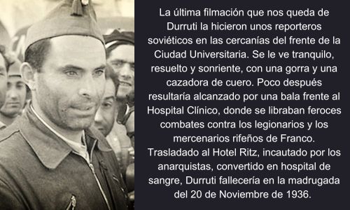 franquismo borbon transicion falange Durruti Anarcosindicalismo
