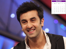 Ranbir Kapoor Calendar 2014