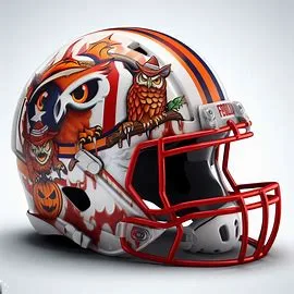 Florida Atlantic Owls Halloween Concept Helmets