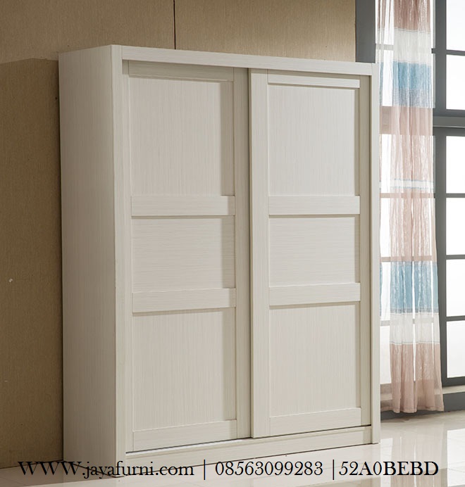 50 Desain Lemari  Pakaian  Minimalis 2 Pintu Sliding Kaca 