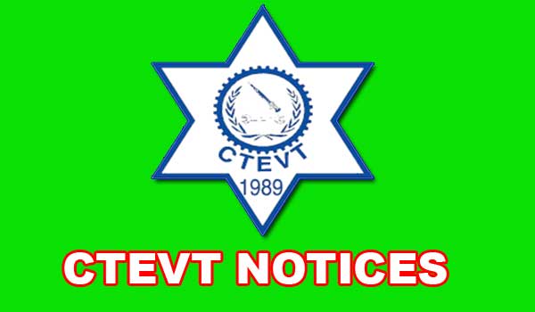 CTEVT One Subject Chance Exam 2080 Schedule 