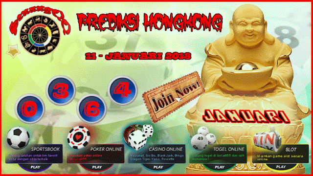 PREDIKSI TOGEL HONGKONG KAMIS 11 JANUARI 2018