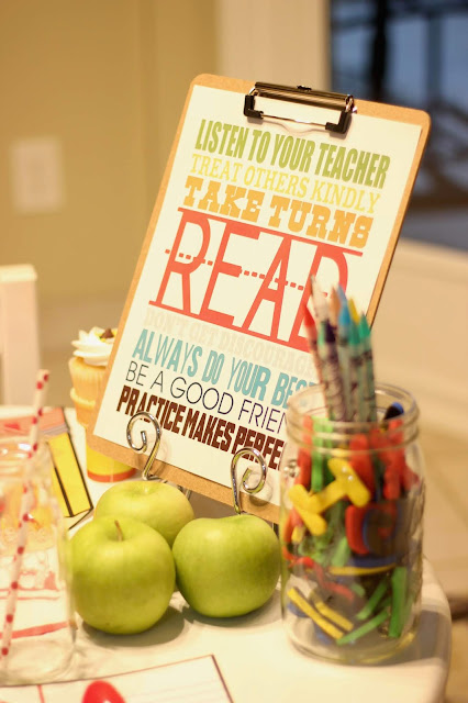 Back to School Breakfast Centerpiece